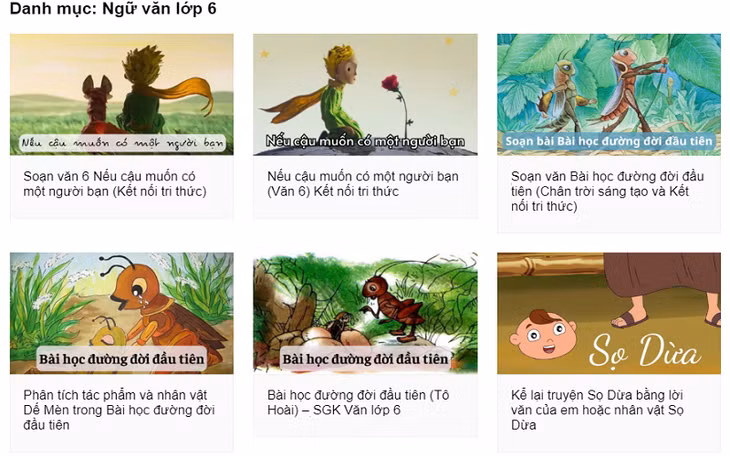 Các bài phân tích văn học lớp 6 được sáp nhập từ SGTT sang The POET magazine