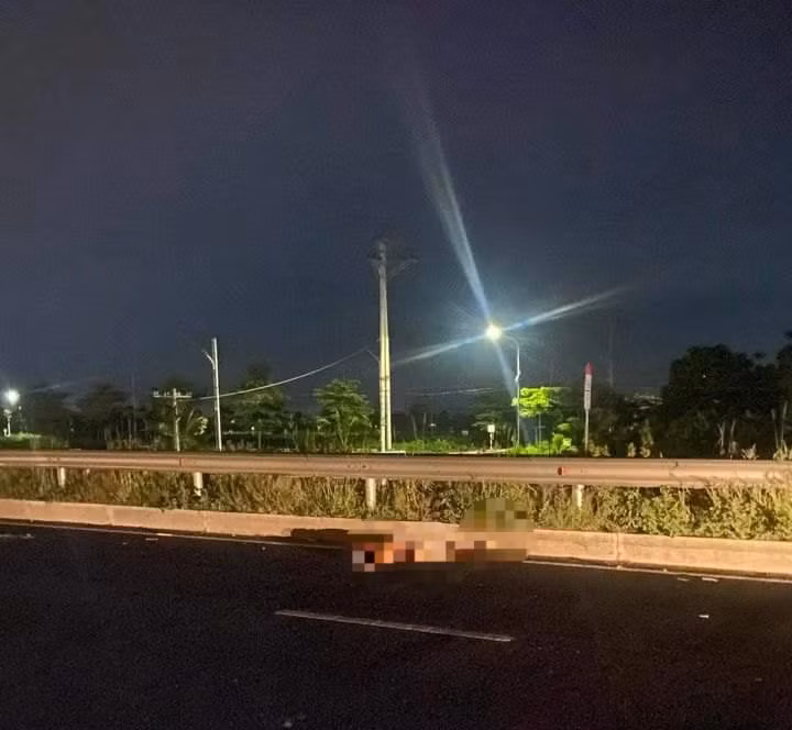 Hiện trường vụ tai nạn.