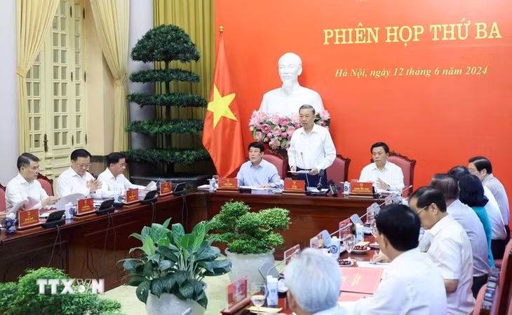 Chủ tịch nước Tô Lâm phát biểu chỉ đạo. (Ảnh: Nhan Sáng/TTXVN)