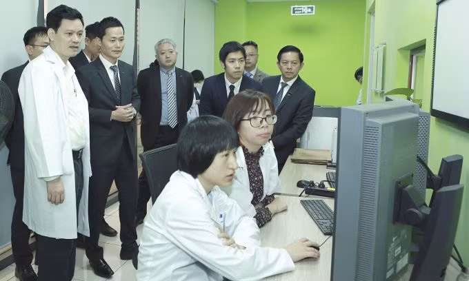 Phòng X-quang vú, nơi ứng dụng AI vào chẩn đoán hình ảnh tuyến vú, tầm soát ung thư. Ảnh: Thành Dương