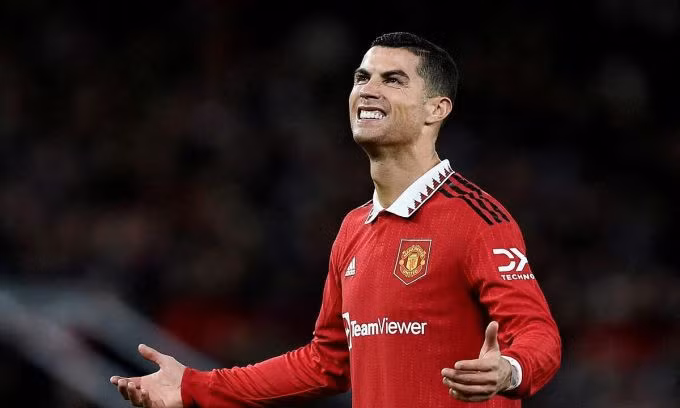 Ronaldo trong trận gặp West Ham trên sân Old Trafford, thành phố Manchester, Anh ngày 30/10/2022. Ảnh: Reuters