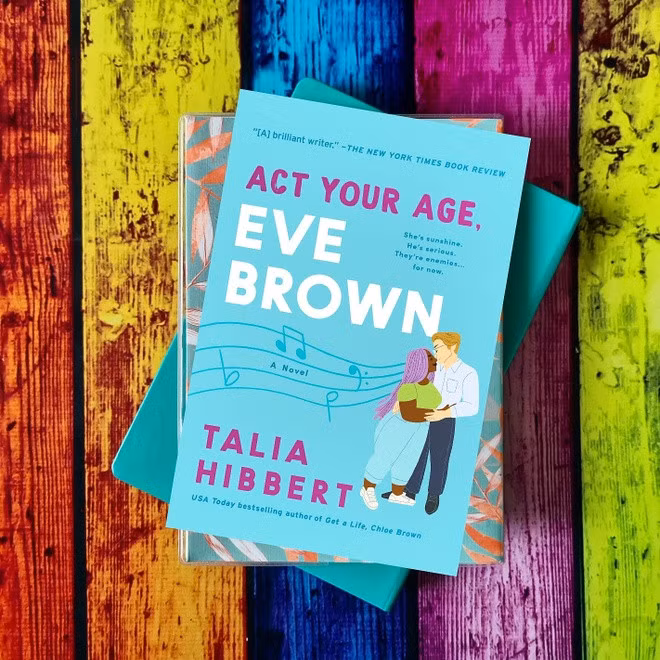 Cuốn sách thứ ba trong series Brown Sisters, Act Your Age, Eve Brown là một cuốn tiểu thuyết lãng mạn của nhà văn Talia Hibbert. Eve Brown là một mớ hỗn độn theo đúng nghĩa đen. Cô ấy luôn “vô tình” phá hỏng mọi thứ dù đã cố gắng đến đâu. Những “cơn bão” sự cố luôn xảy ra, chúng khiến mọi người thực sự mệt mỏi. Jacob Wayne ngược lại hoàn toàn, anh ấy lạnh lùng, chỉn chu, ngăn nắp. Đây là mẫu người tôn thờ sự hoàn hảo. Tuy nhiên, mọi thứ bỗng thay đổi khi Eve xuất hiện, dù là hoàn cảnh, sự trật tự tuyệt đối hay vẻ ngoài lạnh lùng của Jacob. Khi cuộc sống của họ đan xen vào nhau, đó là lúc độc giả khám phá được những nét mới lạ trong con người của chính các nhân vật. Nguồn: Feed Me Fiction.