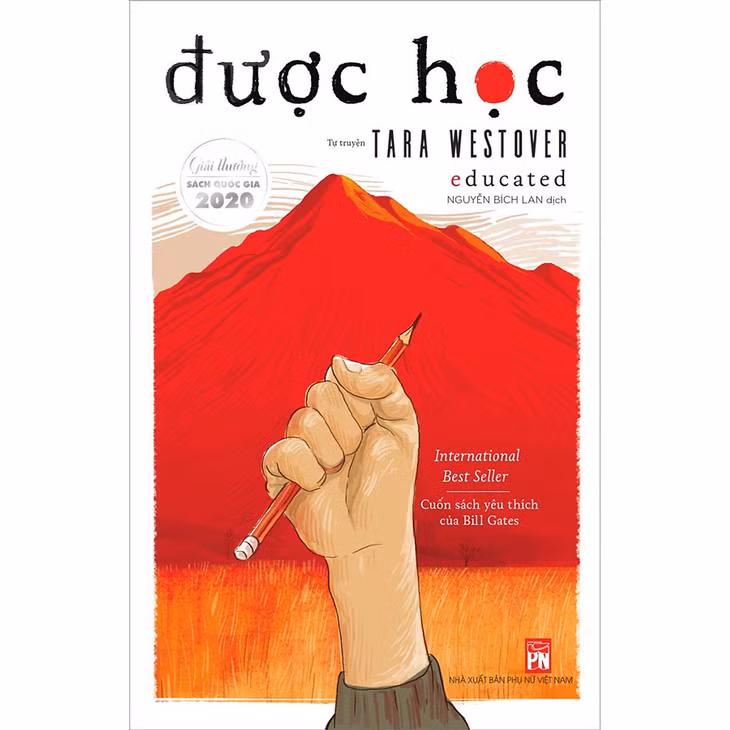 Tác phẩm "Được học" của tác giả Tara Westover, do Nguyễn Bích Lan dịch.
