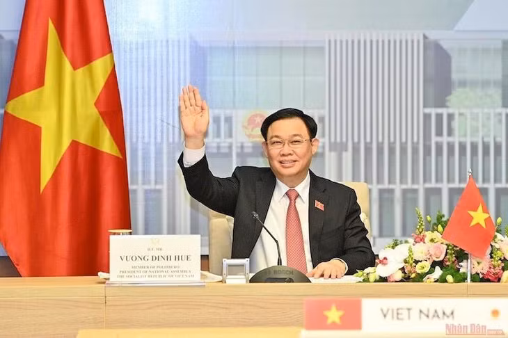 Chủ tịch Quốc hội Vương Đình Huệ. (Ảnh: DUY LINH)