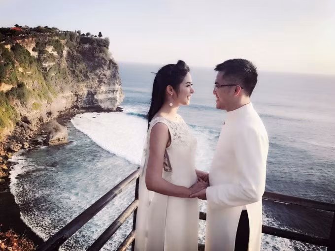 Ngọc Hân và bạn trai chụp ảnh cưới năm 2017 trước khi anh cầu hôn cô. Ảnh: Hoàng Hiệu