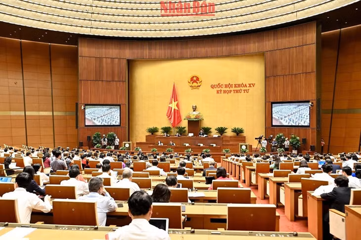 Quang cảnh phiên họp của Quốc hội ngày 14/11. (Ảnh: ĐĂNG KHOA)