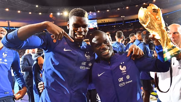 Pháp chịu tổn thất lớn khi không có Pogba và Kante tại World Cup 2022. Ảnh: Eurosport.