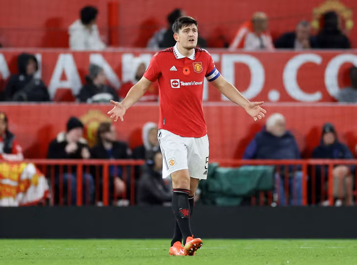 Maguire không có suất đá thường xuyên chính dưới thời Ten Hag
