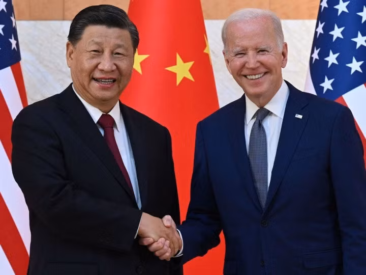 Tổng thống Mỹ Joe Biden gặp trực tiếp Chủ tịch Trung Quốc Tập Cận Bình hôm 14/11. (Ảnh: Getty)