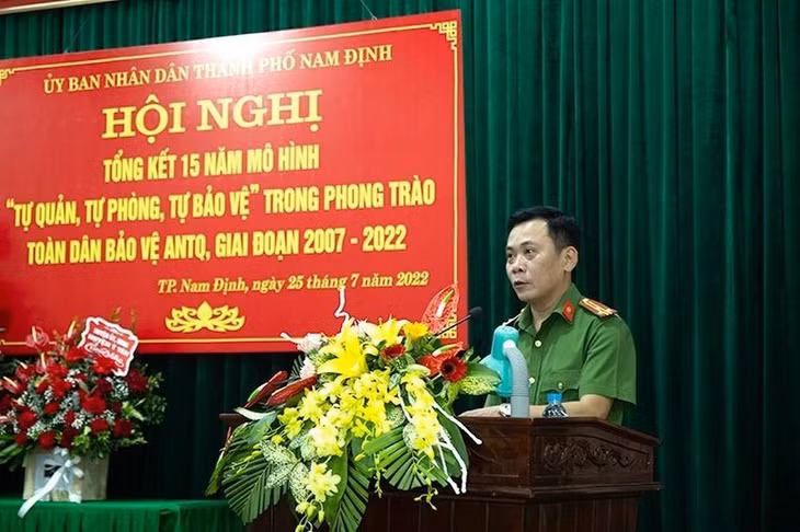 Thượng tá Đặng Đức Hảo. Ảnh: Cổng thông tin điện tử TP Nam Định