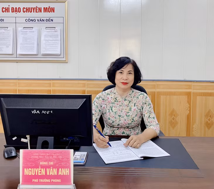 Phó trưởng Phòng GD&amp;ĐT TP Hạ Long Nguyễn Vân Anh.