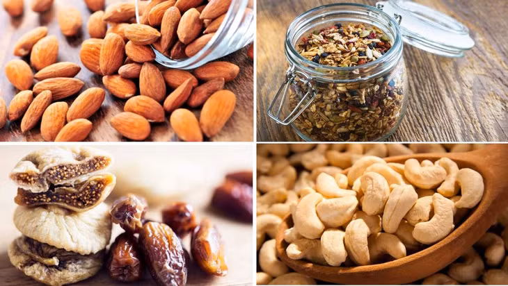 Những món ăn vặt giàu dinh dưỡng, ít đường. Ảnh: Naver.
