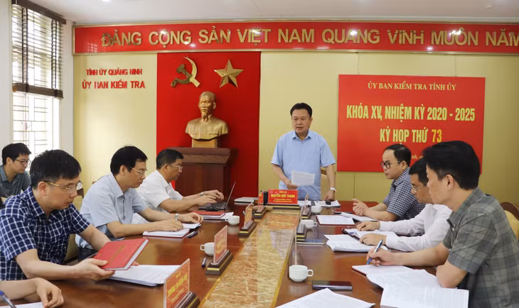 Đồng chí Nguyễn Đức Thành, Ủy viên Ban Thường vụ Tỉnh ủy, Chủ nhiệm Ủy ban Kiểm tra Tỉnh ủy, chủ trì Kỳ họp thứ 68 của Ủy ban Kiểm tra Tỉnh ủy.