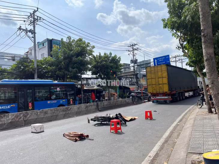 Hiện trường vụ tai nạn.