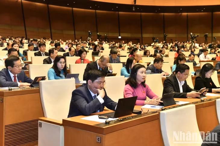 Quang cảnh phiên họp. (Ảnh: Đăng Khoa)
