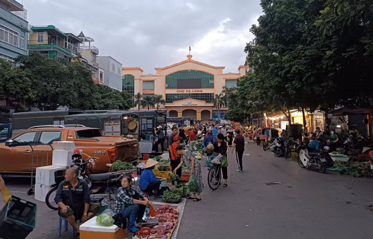Chợ sớm nhộn nhịp từ khi bình minh chưa ló rạng.