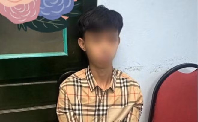 Đối tượng báo tin giả. Ảnh: Công an Hà Nội