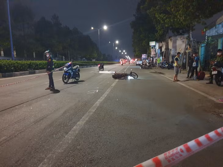 Hiện trường vụ tai nạn.