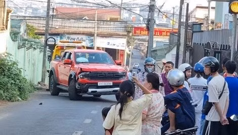 Hiện trường vụ tai nạn. Ảnh: Ánh Lê