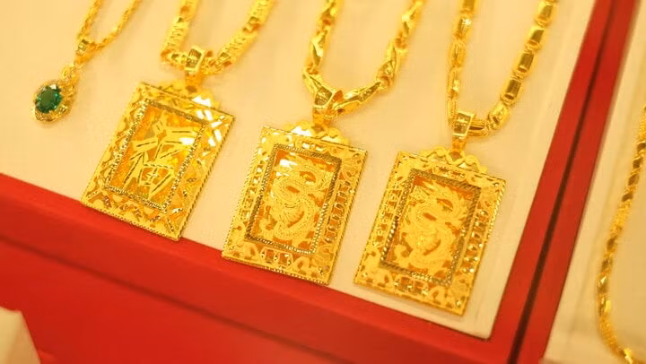 Giá vàng tiếp tục tăng mạnh. (Ảnh: Công Hiếu).