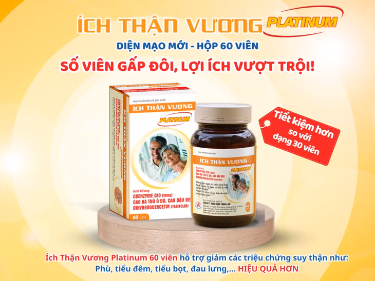 Ích Thận Vương Platinum hỗ trợ kiểm soát triệu chứng và biến chứng suy thận