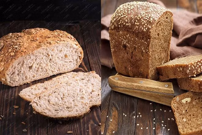 Ăn bánh mì nâu rất tốt cho sức khỏe. Đồ họa: Hạ Mây