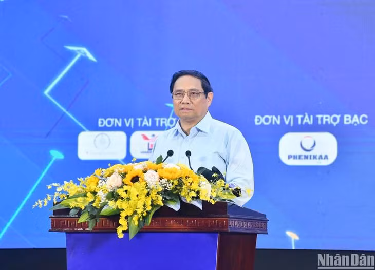 Thủ tướng Phạm Minh Chính phát biểu ý kiến tại sự kiện.