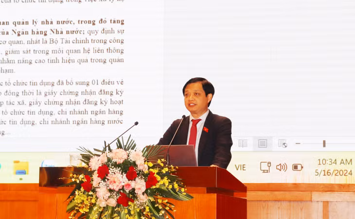 Đại diện Uỷ ban Kinh tế của Quốc hội chia sẻ về một số nội dung cơ bản của Luật Các tổ chức tín dụng.