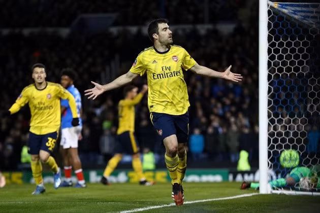 Sokratis khi còn khoác áo Pháo thủ.