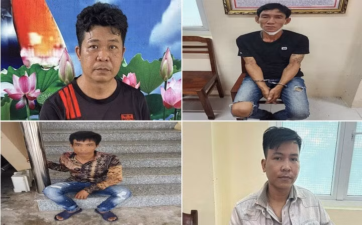 Nhóm bắt cóc tại cơ quan điều tra.