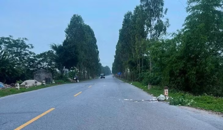 Khu vực xảy ra vụ tai nạn trên đường tỉnh 390C.