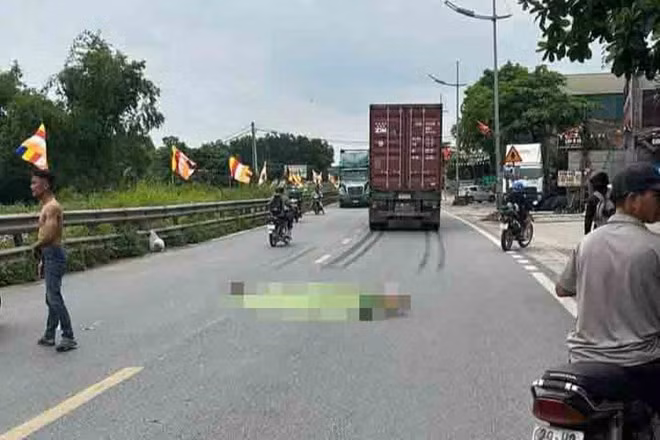 Hiện trường vụ tai nạn. Ảnh: Người dân cung cấp