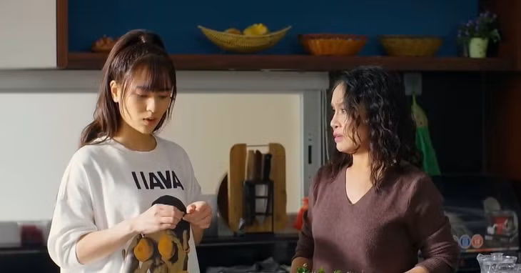 Hân từng bị mẹ chồng chê lười biếng, hậu đậu.