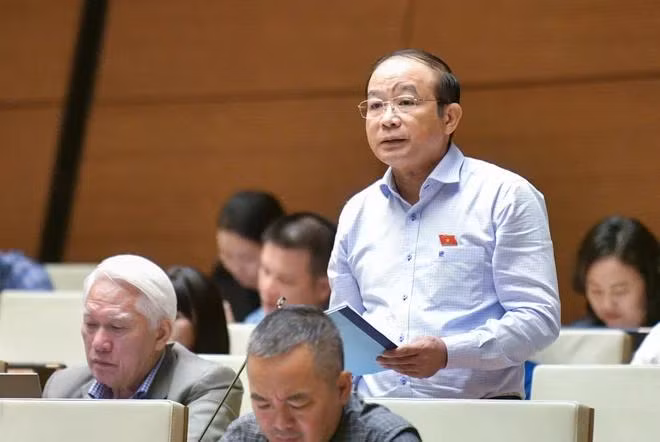 Đại biểu Lã Thanh Tân, Đoàn đại biểu Quốc hội thành phố Hải Phòng. (Ảnh: Quốc hội)