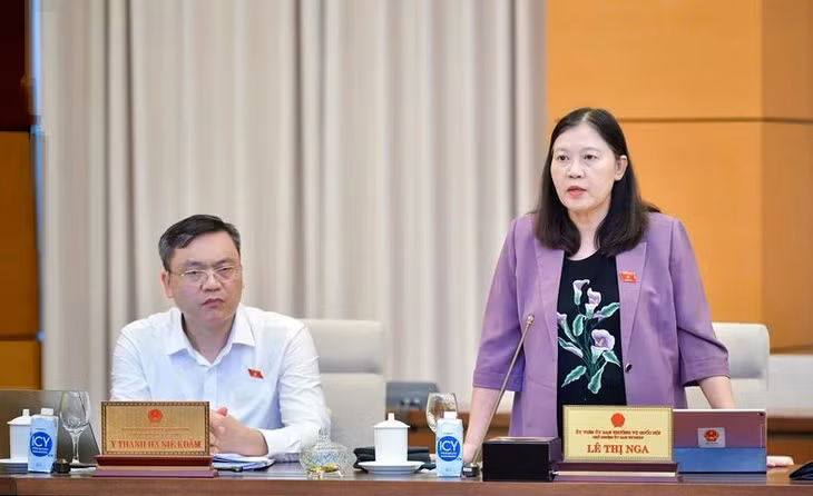 Chủ nhiệm Ủy ban Tư pháp của Quốc hội Lê Thị Nga.