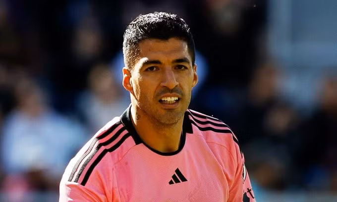 Luis Suarez mừng bàn vào lưới DC United trên sân Audi Field, thủ đô Washington, Đặc khu Columbia, Mỹ, vòng 6 MLS ngày 16/3/2024. Ảnh: MLS