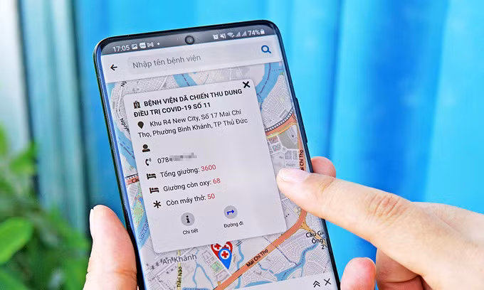 Ứng dụng Oxy247 trên smartphone. Ảnh: Lưu Quý