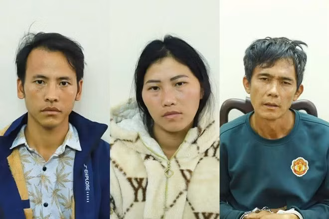 Các đối tượng bị khởi tố về hành vi mua bán trái phép chất ma túy. Ảnh: Công an Tuyên Quang