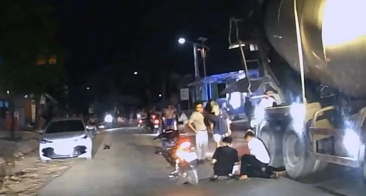 Hiện trường vụ tai nạn - Ảnh: TÂM PHẠM