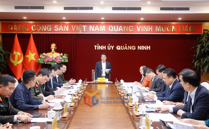 Đại tướng Lương Tam Quang, Ủy viên Bộ Chính trị, Bộ trưởng Bộ Công an, phát biểu tại hội nghị công bố.