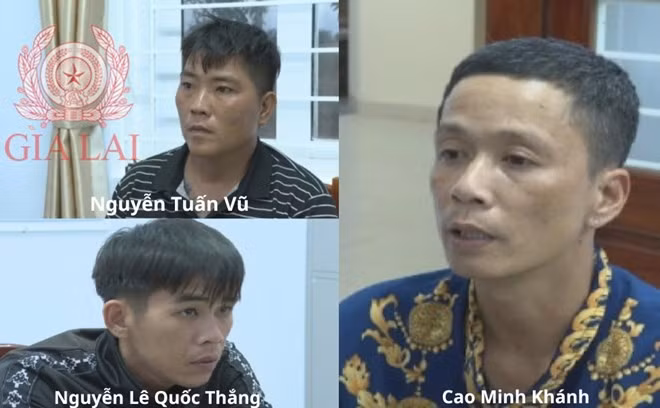 3 đối tượng đột nhập công trình, trộm tài sản trị giá hơn 800 triệu đồng. Ảnh: Công an