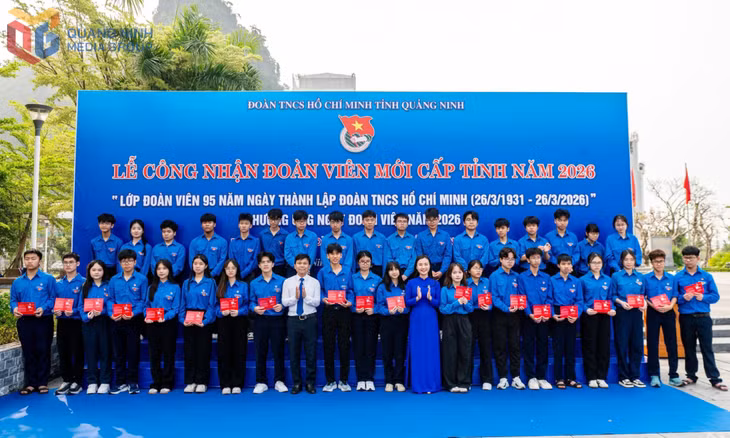 Ban Thường vụ Tỉnh Đoàn tổ chức Lễ công nhận đoàn viên mới cấp tỉnh năm 2026 - Lớp đoàn viên chào mừng kỷ niệm 95 năm Ngày thành lập Đoàn TNCS Hồ Chí Minh 26/3 (1931-2026).
