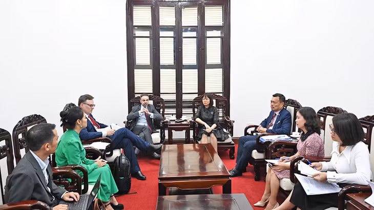 Quang cảnh buổi làm việc. (Ảnh: TITC)
