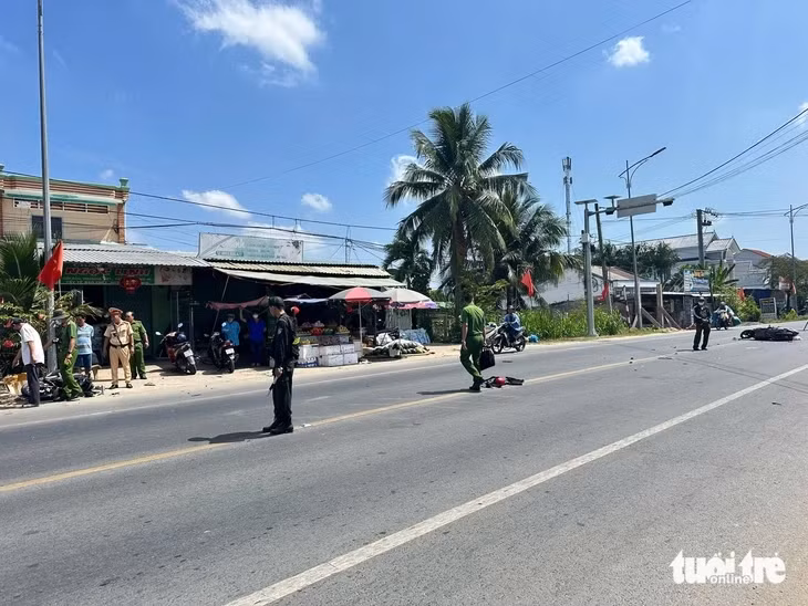 Hiện trường nơi xảy ra vụ việc - Ảnh: PHƯƠNG TRINH