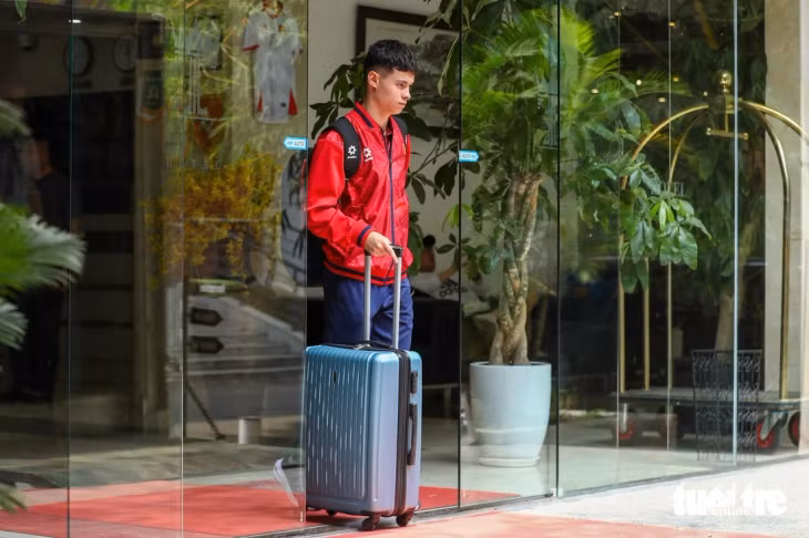 Tiền vệ Việt kiều Vadim Nguyễn là một trong những cầu thủ nổi bật của đợt tập trung tháng 3-2026, anh ghi cú đúp trong buổi thi đấu nội bộ hôm qua 21-3