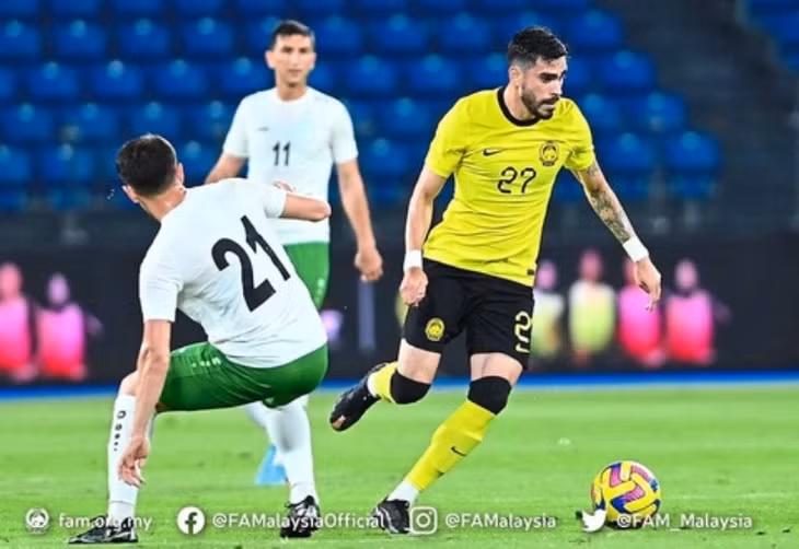 Endrick khoác áo tuyển Malaysia từ năm 2023. Ảnh: FAM