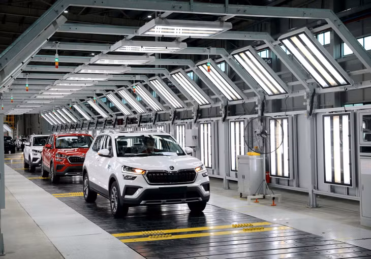 Các mẫu xe thương hiệu Skoda sản xuất tại Nhà máy ô tô Thành Công Việt Hưng trước khi xuất xưởng