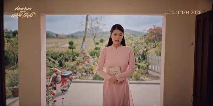 Tạo hình của Thiên Ân trong phim Hẹn em ngày nhật thực - Ảnh: ĐPCC