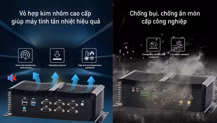 Thiết kế nhỏ gọn với các đặc điểm phù hợp với môi trường công nghiệp khắc nghiệt