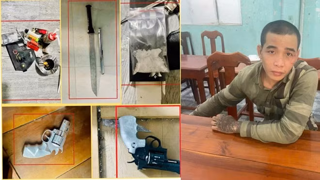 Trong nhóm người bị bắt quả tang dùng ma túy Công an phát hiện có 1 đối tượng truy nã. Ảnh: CACC